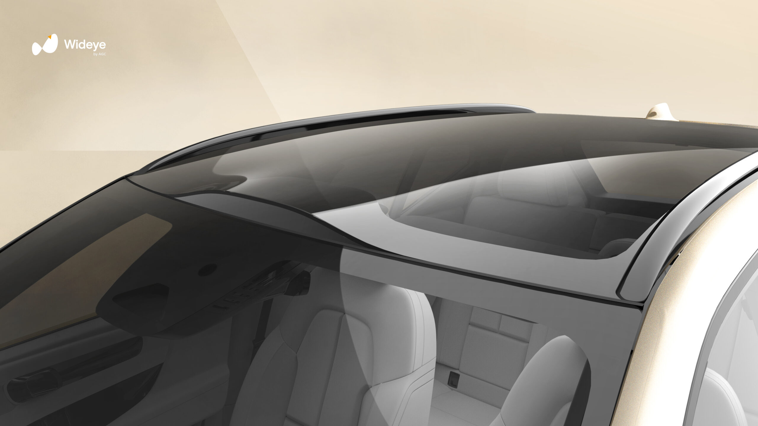 Sensor integration in an all-in-glass roof Sensor integration in an all-in-glass roof
